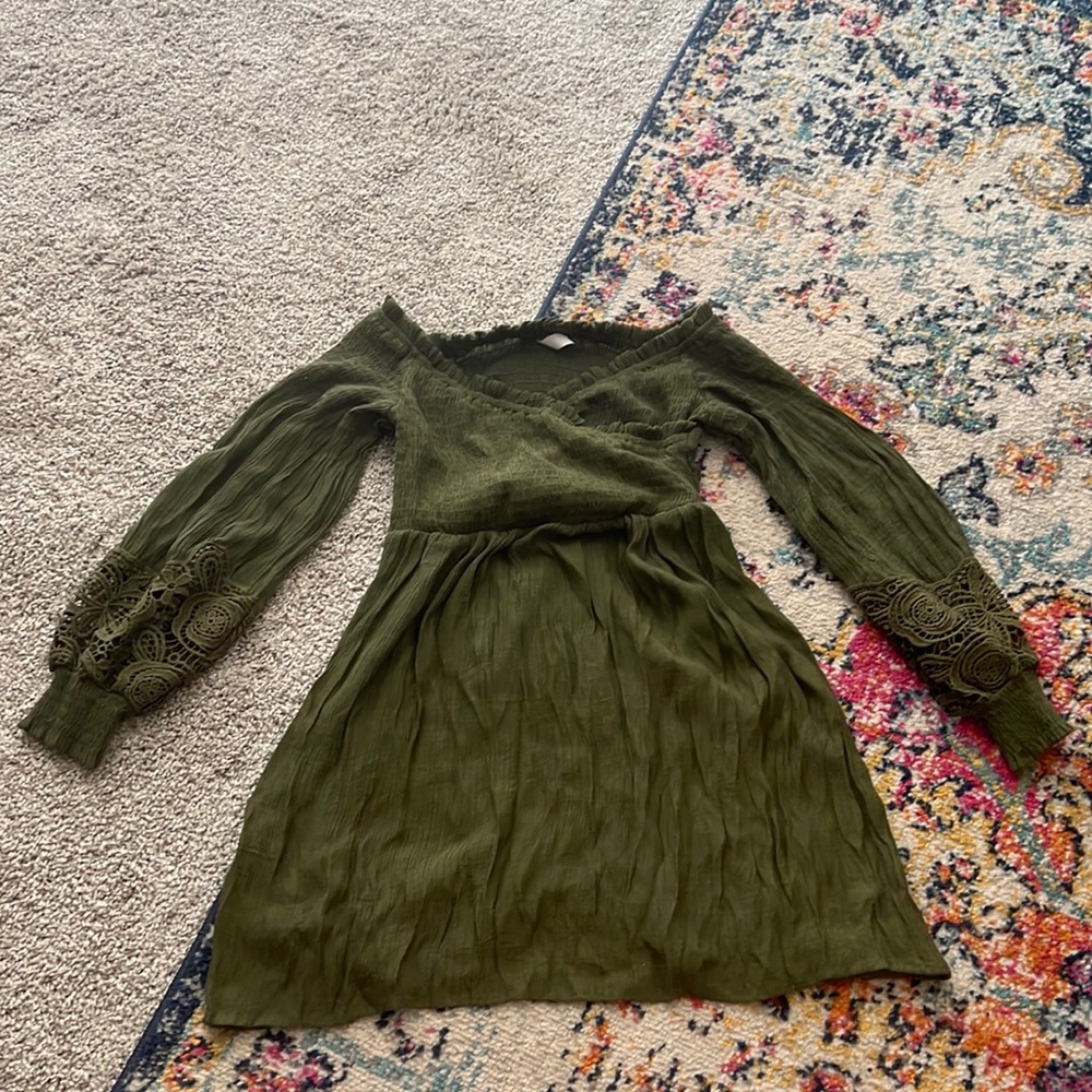 Dark green dress, worn once